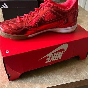 Nike Metallic Red Low-Profile Athletic Sneaker